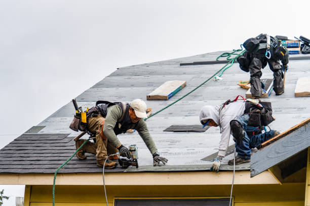 Professional Roofing technician working in Pine Brook, NJ